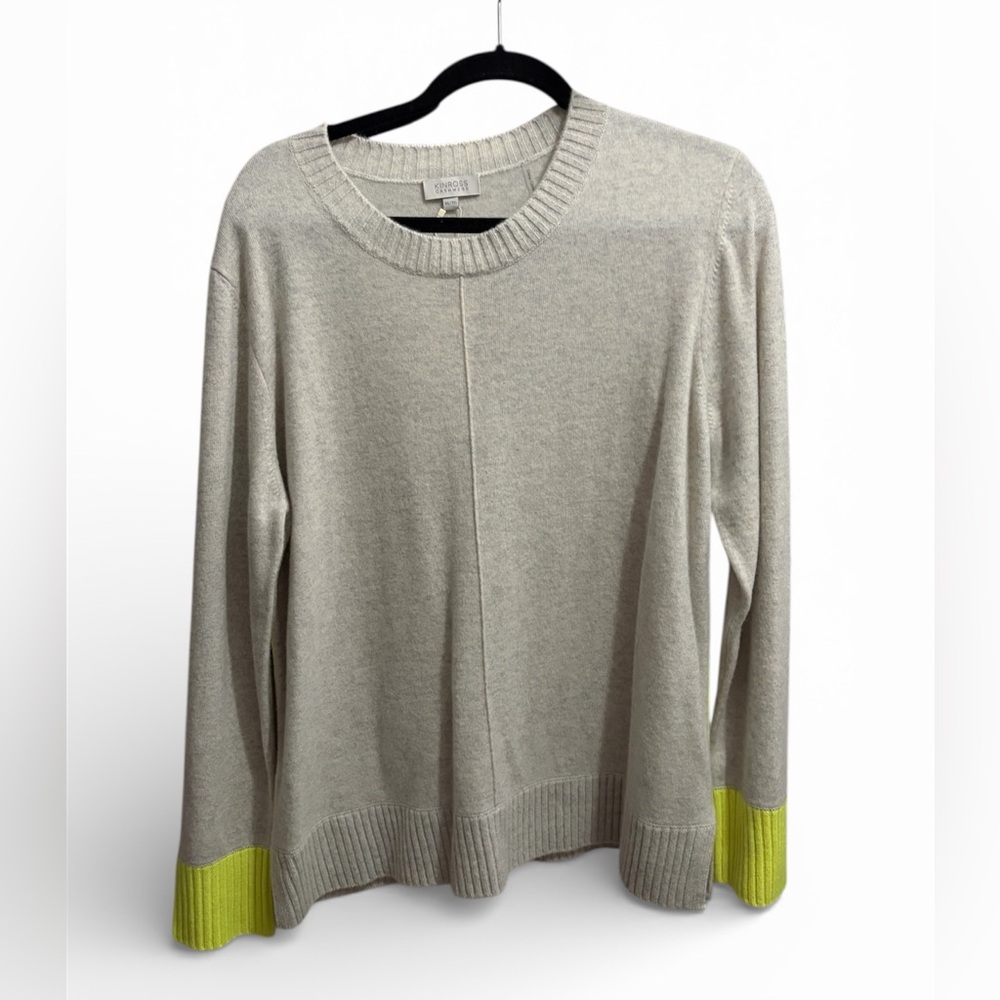 KINROSS cashmere sweater with neon details